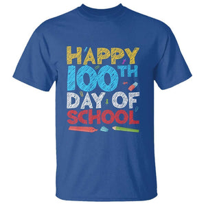 100 Days of School Celebration T Shirt Happy 100th Day TS01 Royal Blue Print Your Wear