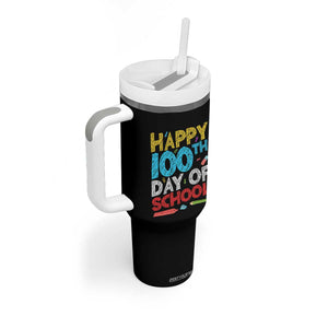 100 Days of School Celebration Tumbler With Handle Happy 100th Day Student Teacher Gift TS01 Print Your Wear