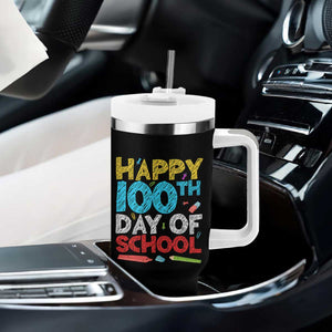 100 Days of School Celebration Tumbler With Handle Happy 100th Day Student Teacher Gift TS01 Print Your Wear