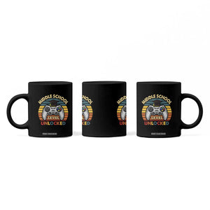 Middle School Level Unlocked Coffee Mug Funny Gamer First Day of Middle School TS01 Print Your Wear