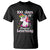 100th Day of School Unicorn T Shirt Girls 100 Days Celebration TS01 Black Print Your Wear