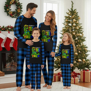 I am Ready To Crush Pre-K Dinosaur Plaid Pajama Set Cool First Day of School Boy TS01 Blue Plaid Print Your Wear