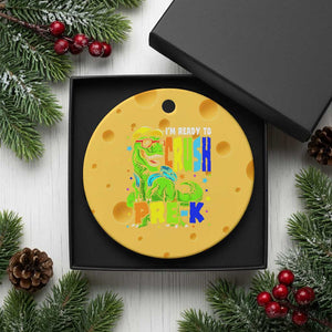 I am Ready To Crush Pre-K Dinosaur Ceramic Ornament Cool First Day of School Boy TS01 1pc Yellow Cheese Print Your Wear