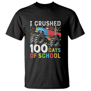 100 Days of School Monster Truck T Shirt Boys 100th Day Celebration TS01 Black Print Your Wear