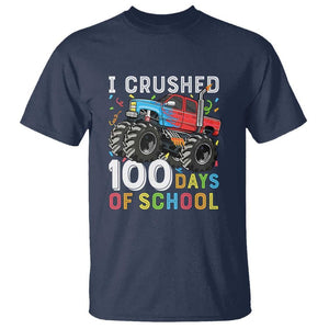 100 Days of School Monster Truck T Shirt Boys 100th Day Celebration TS01 Navy Print Your Wear