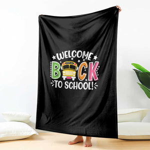 Welcome Back to School Bus Driver Throw Blanket First Day for School Gifts TS01 Print Your Wear