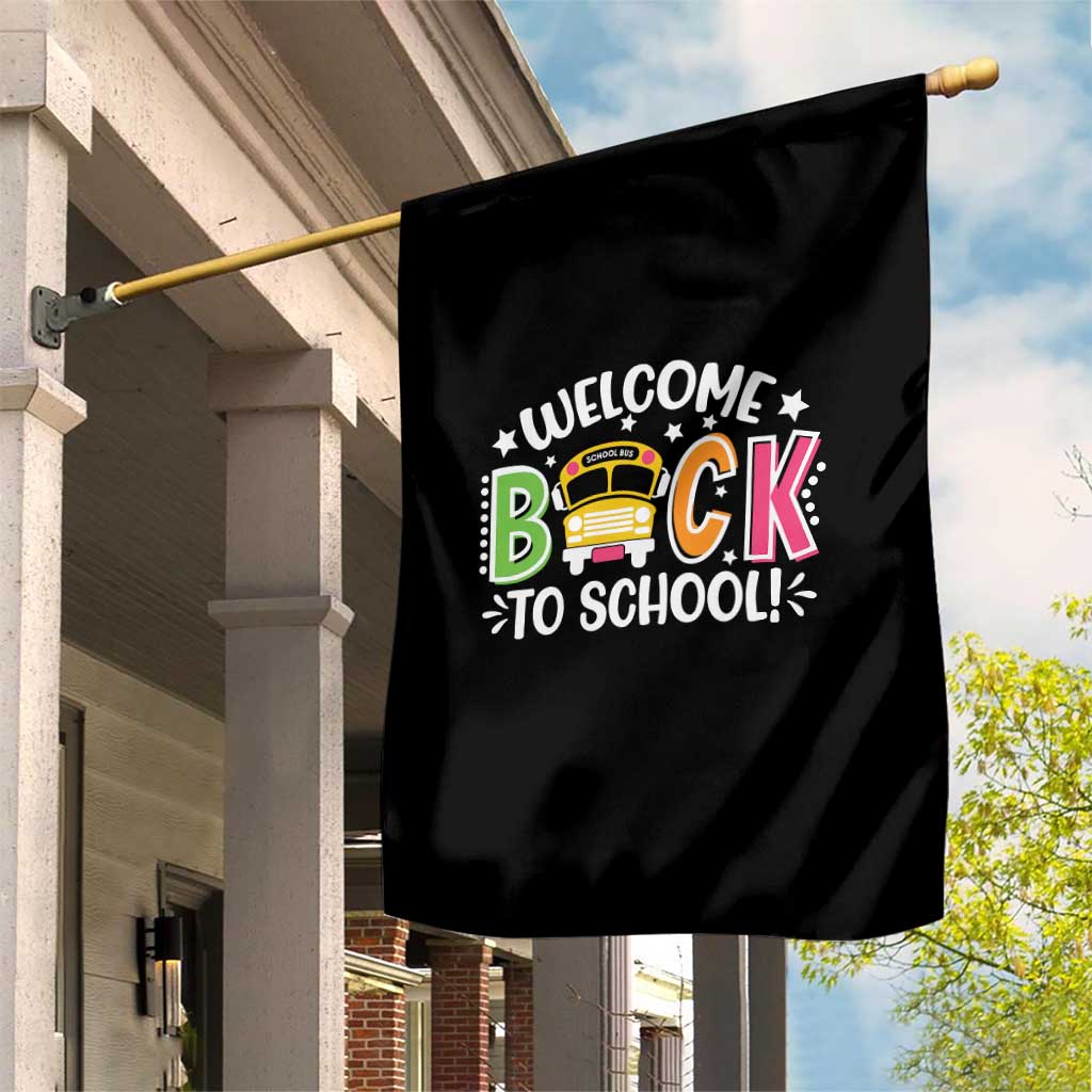 Welcome Back to School Bus Driver Garden Flag First Day for School Gifts TS01 Print Your Wear