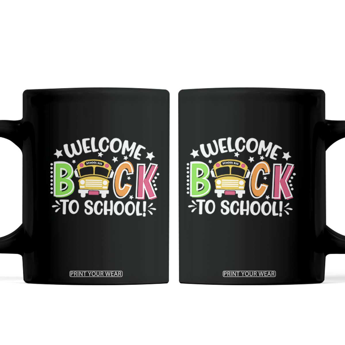 Welcome Back to School Bus Driver Coffee Mug First Day for School Gifts TS01 Black Print Your Wear