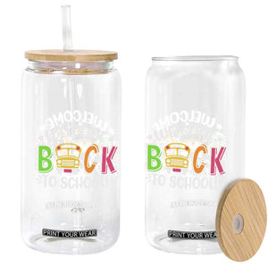Welcome Back to School Bus Driver Glass Can First Day for School Gifts TS01 Print Your Wear