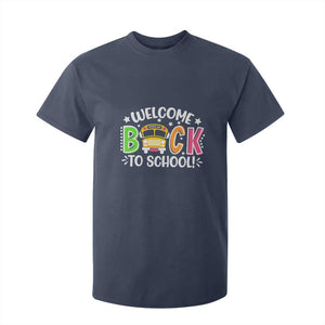 Welcome Back to School Bus Driver T Shirt For Kid First Day for School Gifts TS01 Navy Print Your Wear