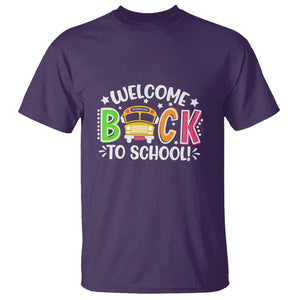 Welcome Back to School T Shirt First Day for School Bus Driver TS01 Purple Print Your Wear