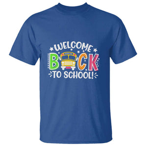 Welcome Back to School T Shirt First Day for School Bus Driver TS01 Royal Blue Print Your Wear