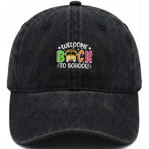 Welcome Back to School Bus Driver Washed Cotton Baseball Cap First Day for School Gifts TS01 Print Your Wear
