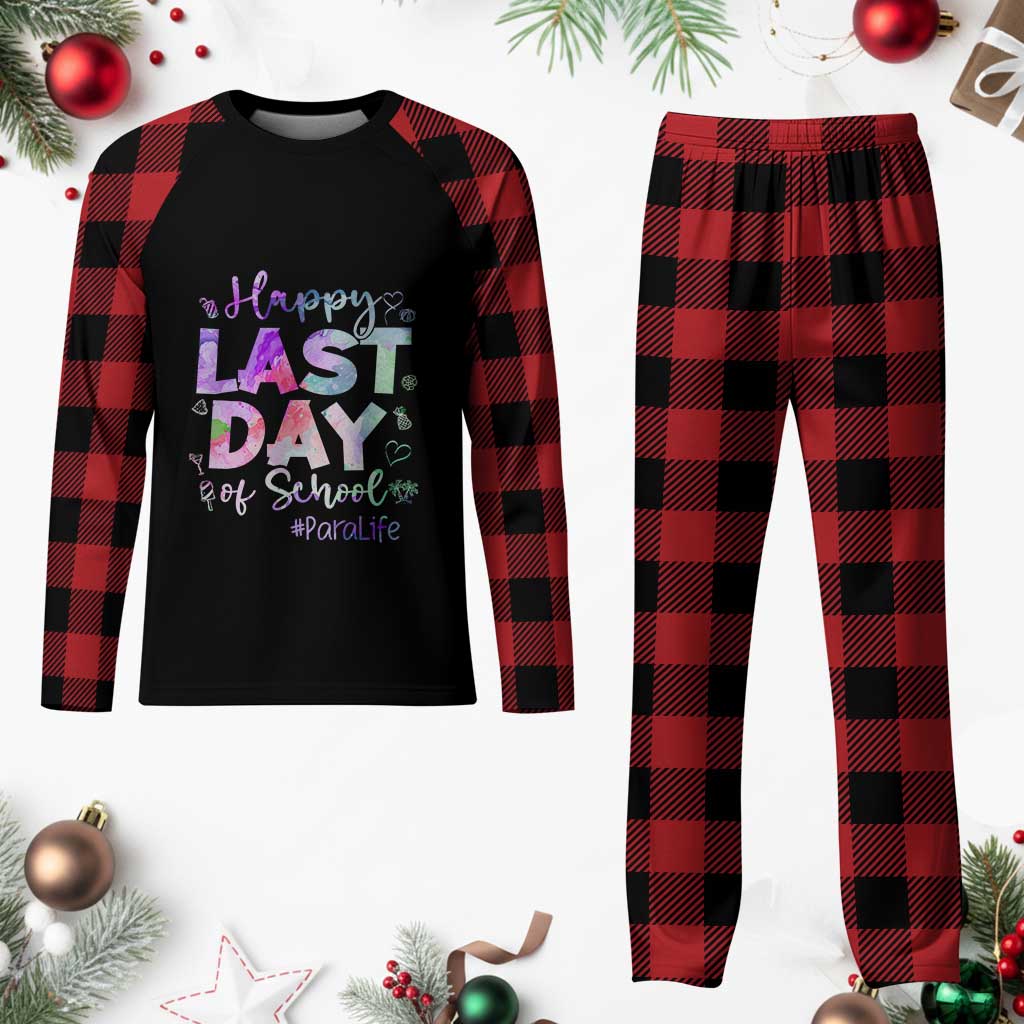 Para Life Beach Mode Plaid Pajama Set Funny Last Day of School Summer Vacation Gift TS01 Buffalo Plaid Print Your Wear