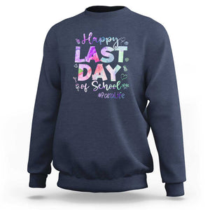 Last Day of School Sweatshirt Para Life Summer Vacation Beach TS01 Navy Print Your Wear