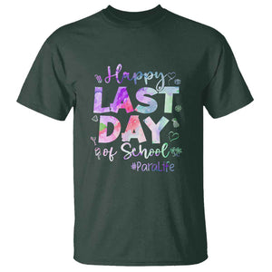 Last Day of School T Shirt Para Life Summer Vacation Beach TS01 Dark Forest Green Print Your Wear