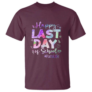 Last Day of School T Shirt Para Life Summer Vacation Beach TS01 Maroon Print Your Wear