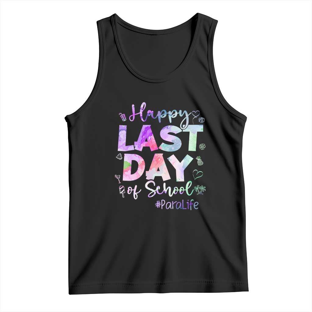 Para Life Beach Mode Tank Top Funny Last Day of School Summer Vacation Gift TS01 Black Print Your Wear