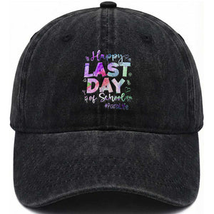 Para Life Beach Mode Washed Cotton Baseball Cap Funny Last Day of School Summer Vacation Gift TS01 Print Your Wear