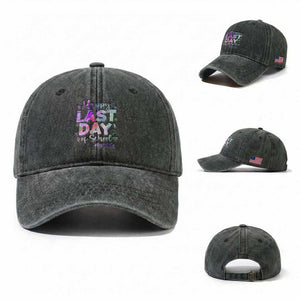 Para Life Beach Mode Washed Cotton Baseball Cap Funny Last Day of School Summer Vacation Gift TS01 Washed Cap Universal Fit Dark Green Print Your Wear