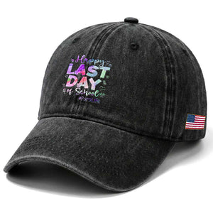 Para Life Beach Mode Washed Cotton Baseball Cap Funny Last Day of School Summer Vacation Gift TS01 Print Your Wear