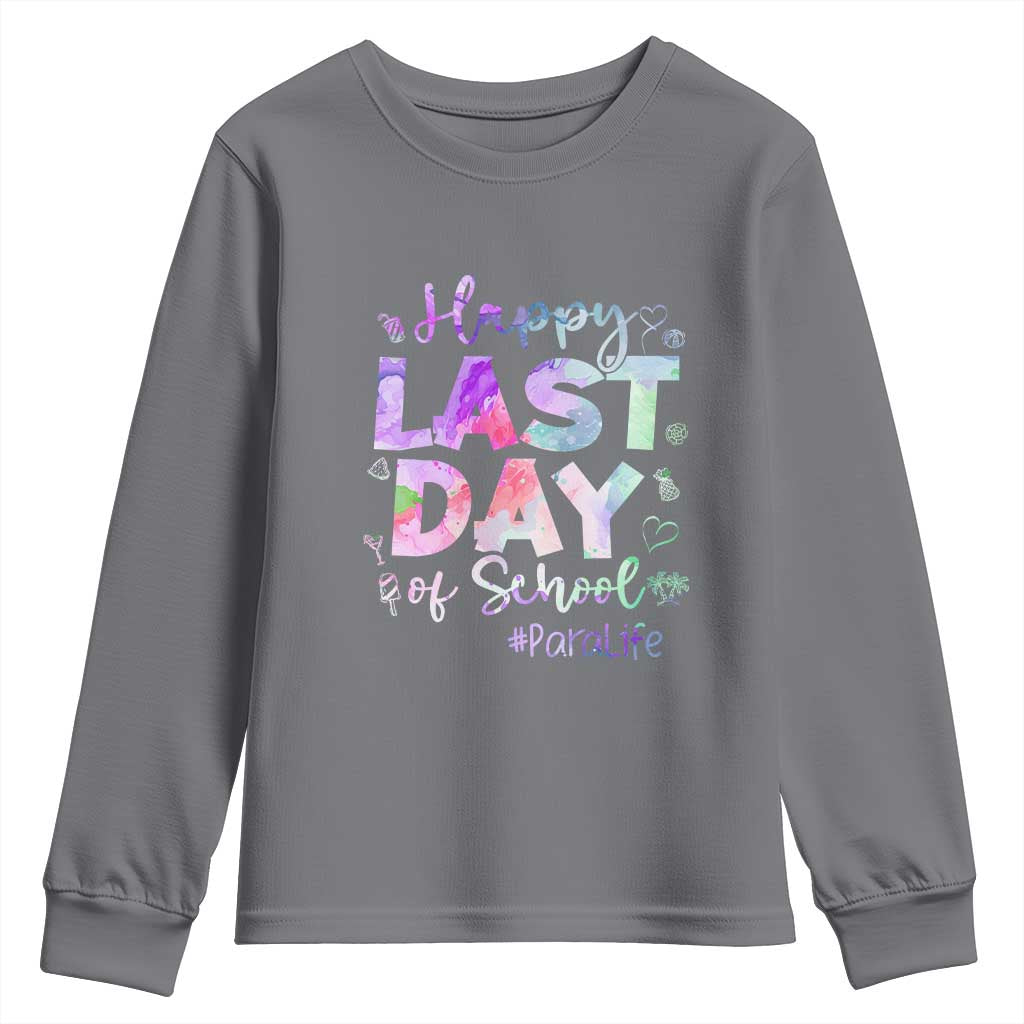 Para Life Beach Mode Youth Sweatshirt Funny Last Day of School Summer Vacation Gift TS01 Charcoal Print Your Wear