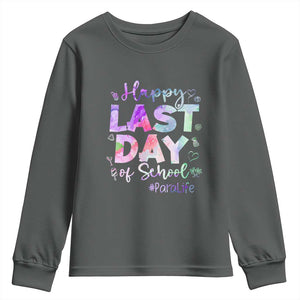 Para Life Beach Mode Youth Sweatshirt Funny Last Day of School Summer Vacation Gift TS01 Dark Heather Print Your Wear