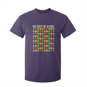 Master Builder 100 Days of School T Shirt For Kid Funny Toy Building Blocks Gift TS01 Purple Print Your Wear