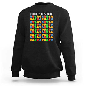 Funny 100 Days of School Sweatshirt Master Builder Building Blocks TS01 Black Print Your Wear