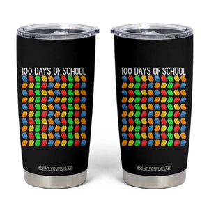 Master Builder 100 Days of School Tumbler Cup Funny Toy Building Blocks Gift TS01 Black Print Your Wear