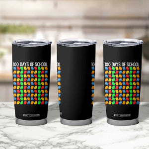 Master Builder 100 Days of School Tumbler Cup Funny Toy Building Blocks Gift TS01 Print Your Wear