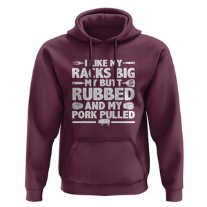 Cool Grilling Pork Rub Smoking BBQ Meat Smoker Hoodie TS01 Maroon Print Your Wear