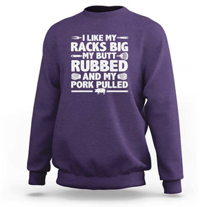 Cool Grilling Pork Rub Smoking BBQ Meat Smoker Sweatshirt TS01 Purple Print Your Wear