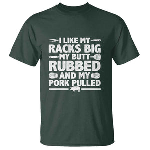 Cool Grilling Pork Rub Smoking BBQ Meat Smoker T Shirt TS01 Dark Forest Green Print Your Wear