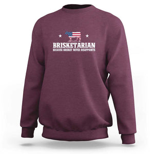 Brisketarian Because Brisket Never Disappoints - BBQ Lover Sweatshirt TS01 Maroon Print Your Wear