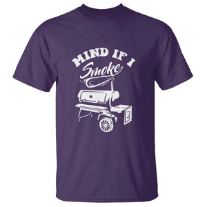 Mind if I Smoke - Funny BBQ Smoker & Grilling T Shirt TS01 Purple Print Your Wear