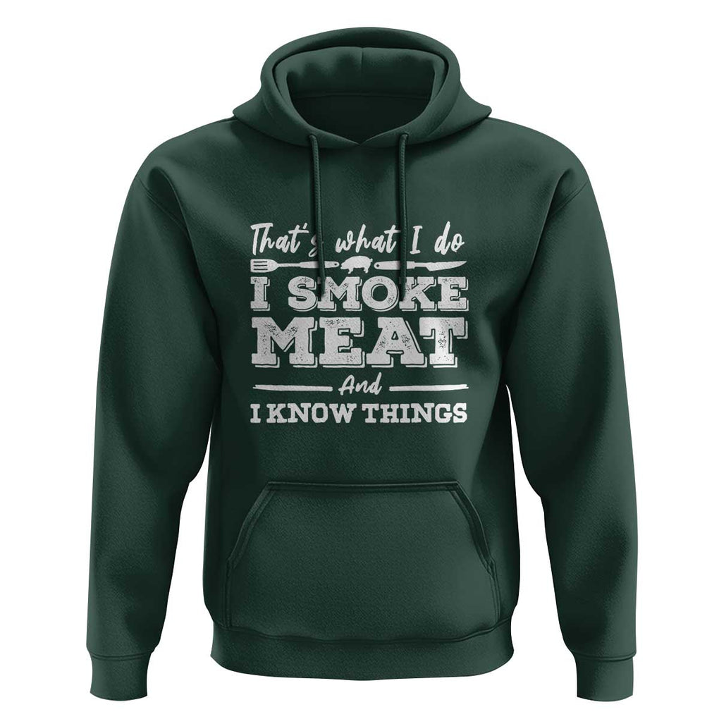 I'd Smoke That - Funny Meat BBQ Season Smoker & Grilling Hoodie TS01 Dark Forest Green Print Your Wear