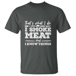 I'd Smoke That - Funny Meat BBQ Season Smoker & Grilling T Shirt TS01 Dark Heather Print Your Wear