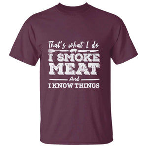 I'd Smoke That - Funny Meat BBQ Season Smoker & Grilling T Shirt TS01 Maroon Print Your Wear