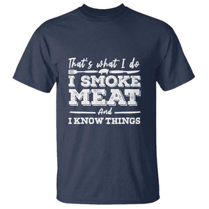 I'd Smoke That - Funny Meat BBQ Season Smoker & Grilling T Shirt TS01 Navy Print Your Wear