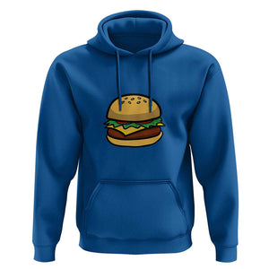 Hamburger Cheese BBQ Hoodie Cheeseburger Emoticon TS01 Royal Blue Print Your Wear