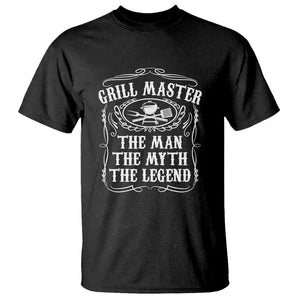 Master Legend BBQ Smoker T Shirt Grilling Enthusiast Gift, Funny BBQ Tee, Comfortable Cotton TS01 Black Print Your Wear