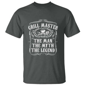 Master Legend BBQ Smoker T Shirt Grilling Enthusiast Gift, Funny BBQ Tee, Comfortable Cotton TS01 Dark Heather Print Your Wear