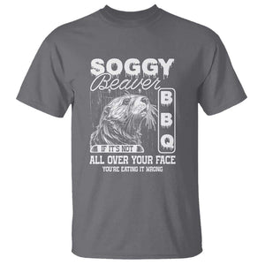 Soggy Beaver Funny BBQ T Shirt Humorous Eating Design, Comfortable Cotton Tee, Unique Gift TS01 Charcoal Print Your Wear