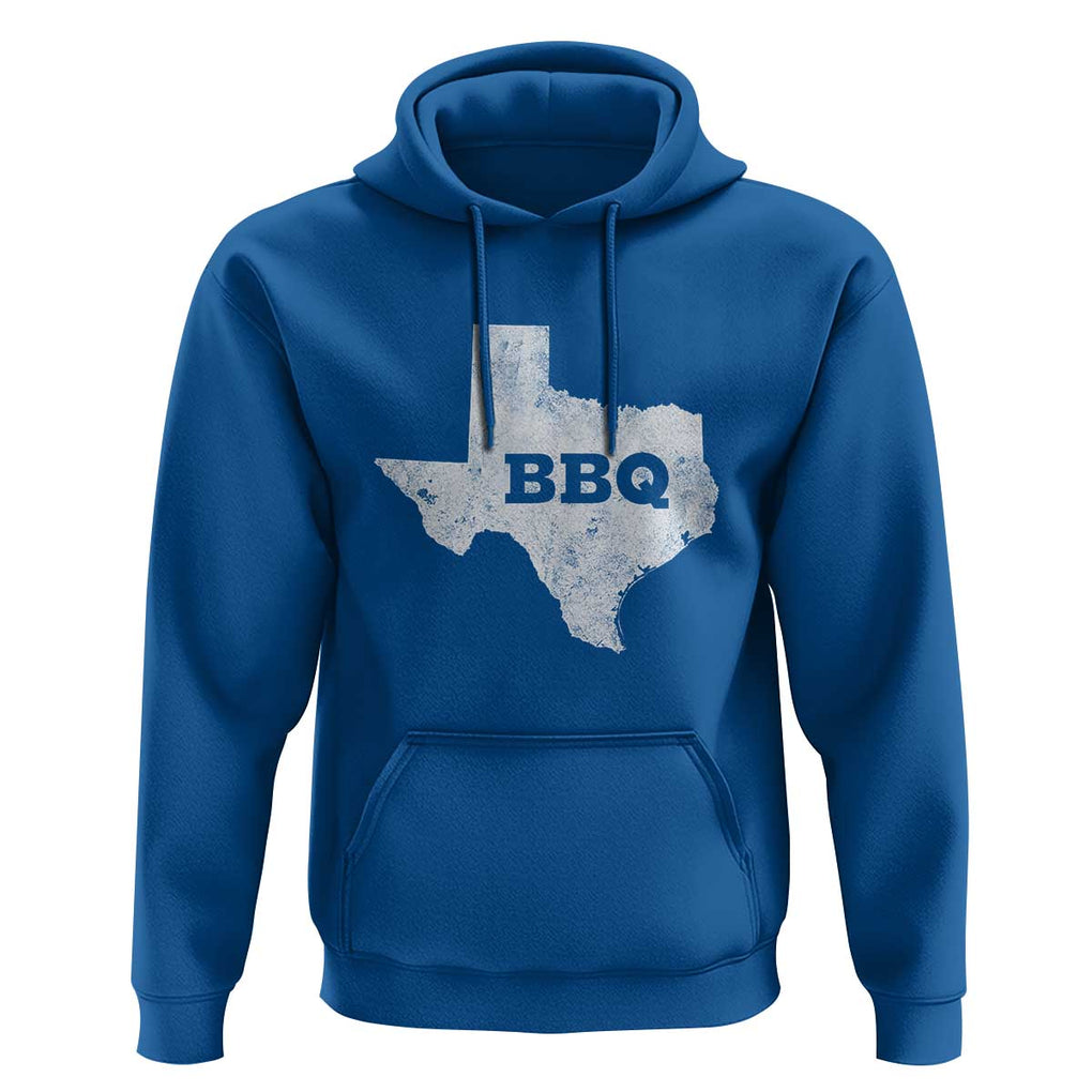 Vintage Retro Texas BBQ Hoodie State Pride Barbecue Graphic, Soft Cotton Tee, Classic Design TS01 Royal Blue Print Your Wear