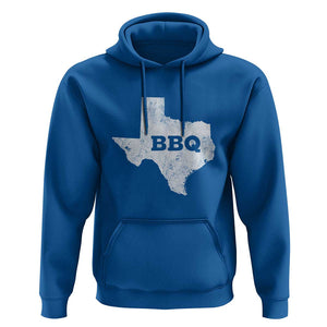 Vintage Retro Texas BBQ Hoodie State Pride Barbecue Graphic, Soft Cotton Tee, Classic Design TS01 Royal Blue Print Your Wear
