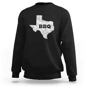 Vintage Retro Texas BBQ Sweatshirt State Pride Barbecue Graphic, Soft Cotton Tee, Classic Design TS01 Black Print Your Wear