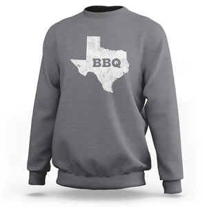 Vintage Retro Texas BBQ Sweatshirt State Pride Barbecue Graphic, Soft Cotton Tee, Classic Design TS01 Charcoal Print Your Wear