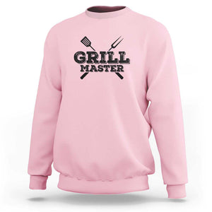 Grill Master BBQ Smoker Sweatshirt Barbecue Grilling Tee, Perfect for BBQ Enthusiasts, Comfortable Cotton TS01 Light Pink Print Your Wear