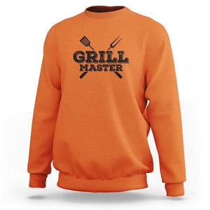 Grill Master BBQ Smoker Sweatshirt Barbecue Grilling Tee, Perfect for BBQ Enthusiasts, Comfortable Cotton TS01 Orange Print Your Wear